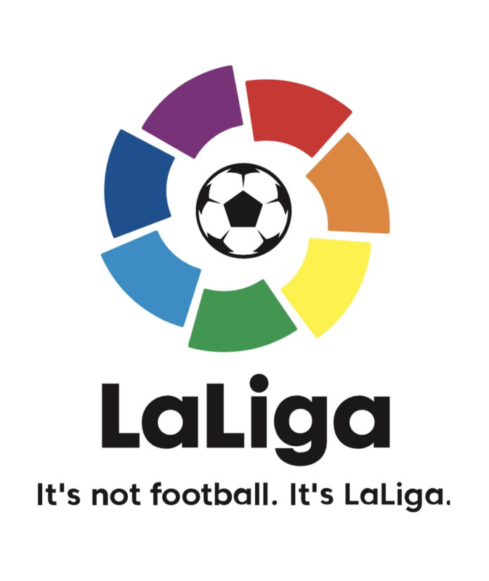 lalilga logo with football at the center