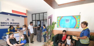 Health workers and community leaders in Brgy. Irawan use the refurbished birthing facility to implement their medical programs.